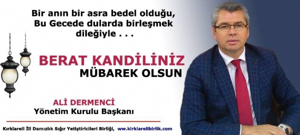 Berat Kandiliniz Mbarek Olsun