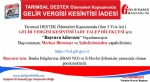 GELİR VERGİSİ KESİNTİSİ İADESİNE BAŞVURULAR İÇİN