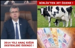 Damızlık Birliği’nden Jet Ödeme !